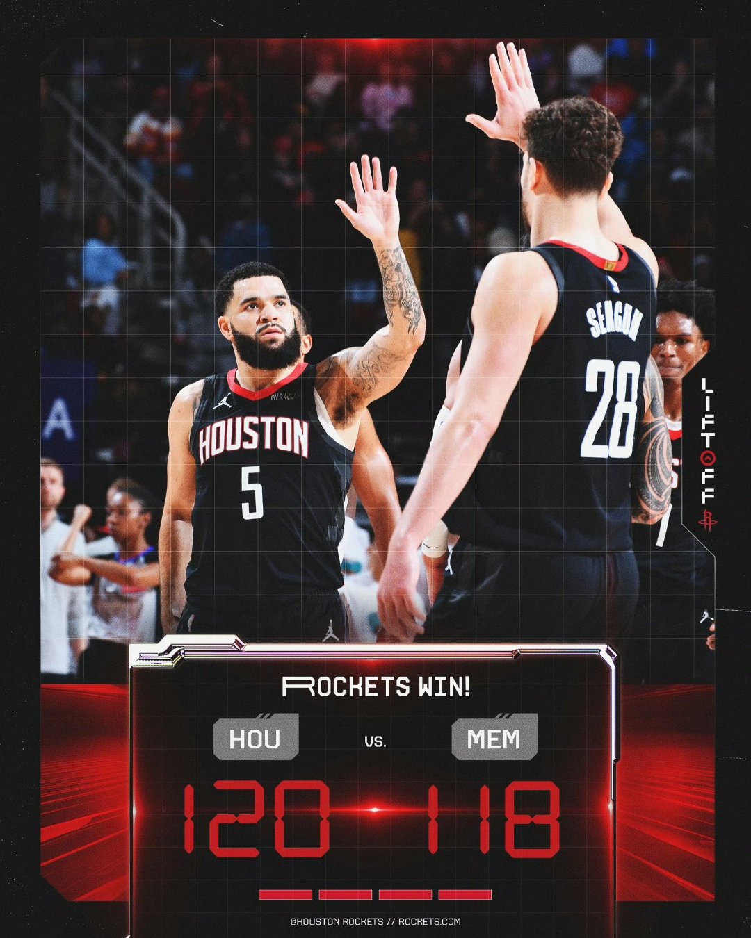 火箭横扫篮网，继续联盟领跑